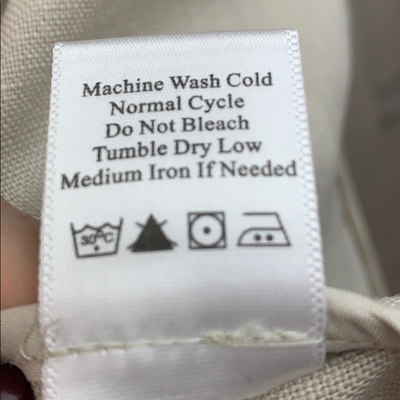 Coldwater Creek linen crop blazer jacket, gold jacquard trim summer / fall EUC - Picture 8 of 8